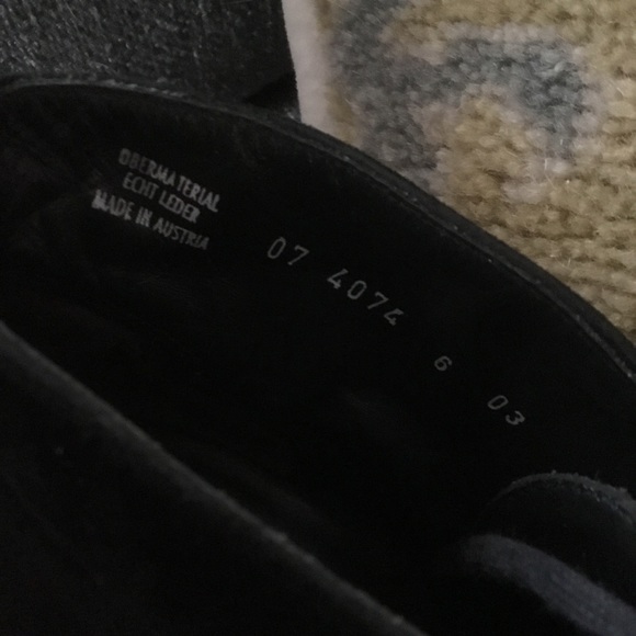 Paul Green black suede New York lace-up heeled booties 6 6.5. Fits US 8-8.5 - Picture 4 of 8